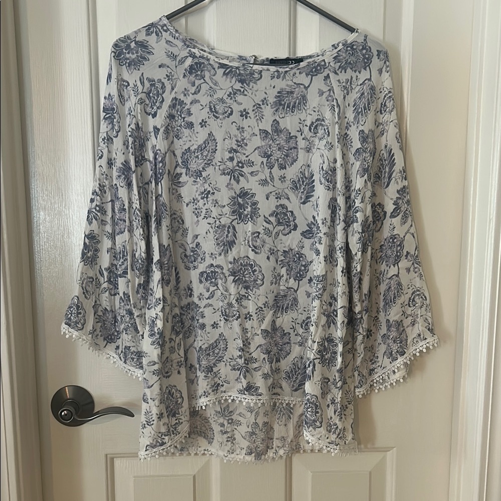 Papermoon Blue Floral Blouse